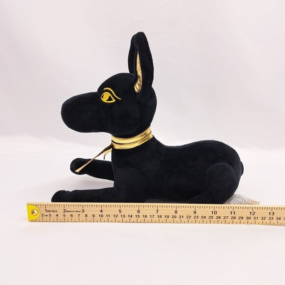 Anubis The Afterlife Egyptian Ancient God Black And Gold Plush Stuffed Animal - Picture 11 of 15
